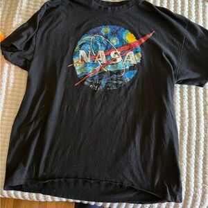 Black NASA Graphic T-Shirt